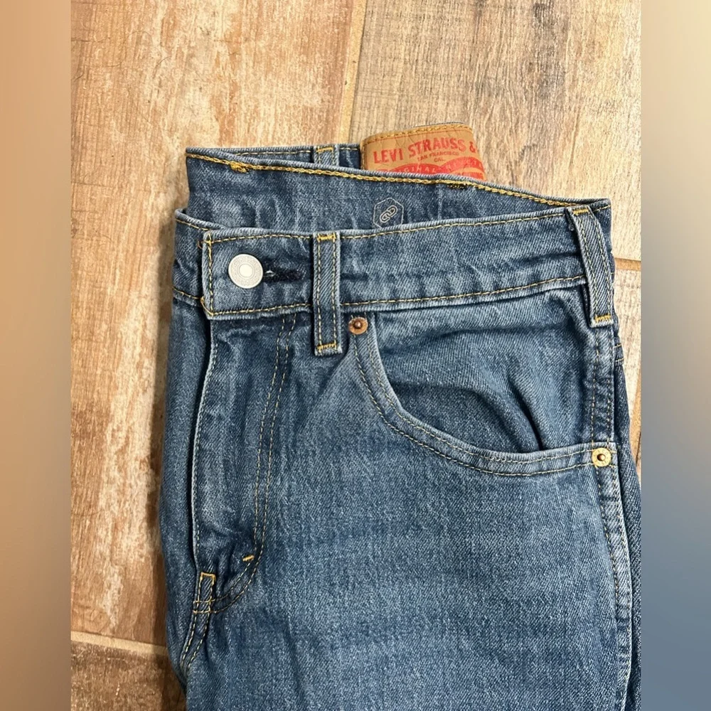 Levis Western Fit Blue Jeans Mens 32 x 30 Medium Denim See Details - Picture 3 of 5